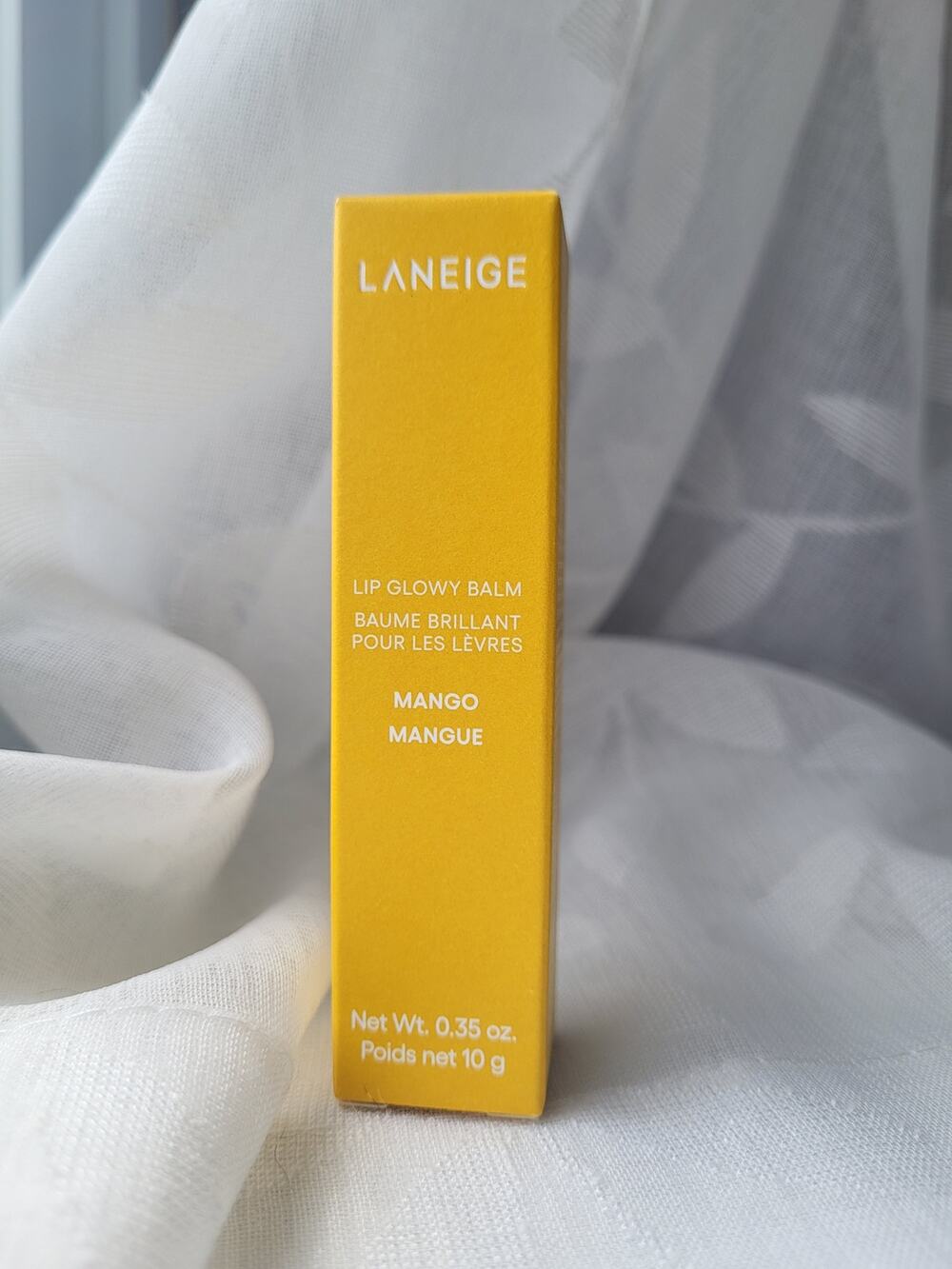 NIB Laneige Lip Glowy Balm in Mango (0.35 oz / 10 g) - Brand New in Box